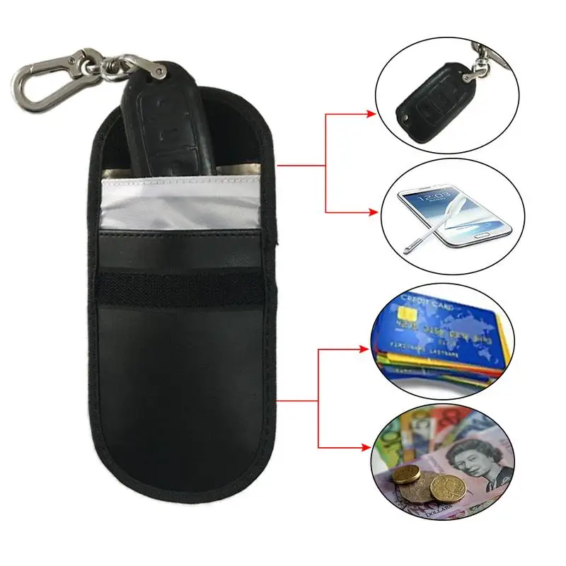 

Car Key Signal Blocker Pouch RFID /WIFI /GSM /LTE /NFC Blocker Cell Phone Signal Blocking Protector Bag Keyless Remotes Control