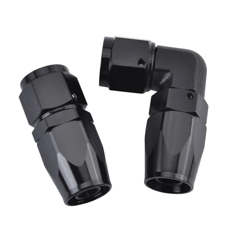 

SPEEDWOW AN8 Hose Fittings Stright Eblow Fitting Oil Fuel Enforced Adaptor Hose Oil Cooler Hose End Fittings Aluminum Alloy