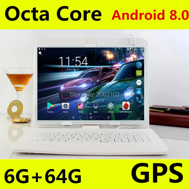 Super Fast 10 inch tablet Pc Octa Core Android 8.0 OS 6GB RAM 128GB ROM 1280X800 IPS Screen tablets 10 10.1 Media Pad