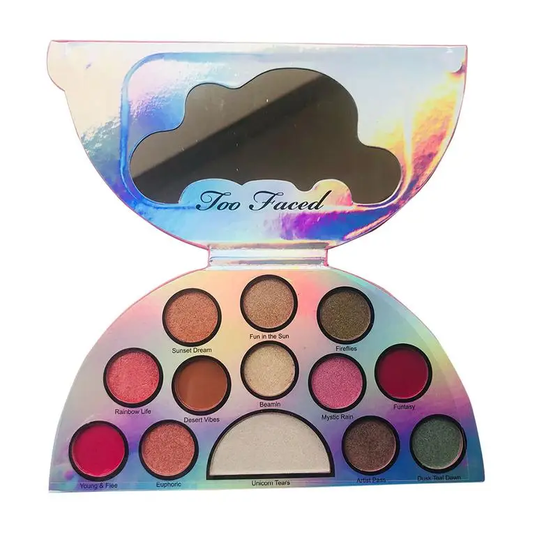 

New Rainbow Eye Shadow Palette Waterproof And Anti Sweat Makeup For Beginners Professional Makeup Daily Use Skin-friendly Soft