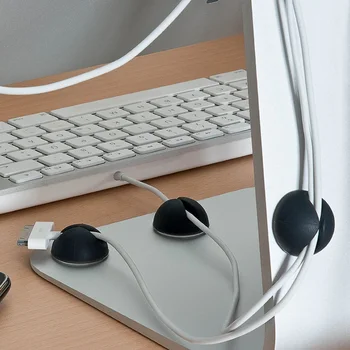 

Set of 9 pcs Office cable tie Black Desktop Line Organizer