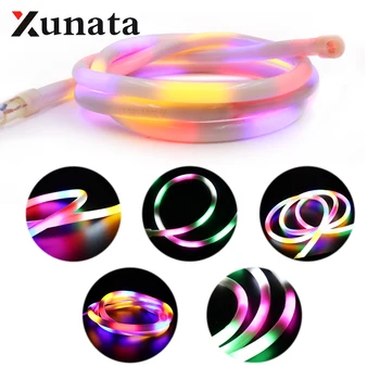 

2835 led light lamp 120LEDs/m RGB led strip waterproof Flexible neon sign Fairy Lighting Festival Decoration Neon Lights 220V EU