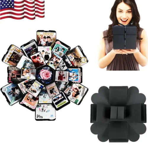 

DIY Photo Album Surprise Explosion Box Folding Handmade Memory Scrapbook Gift