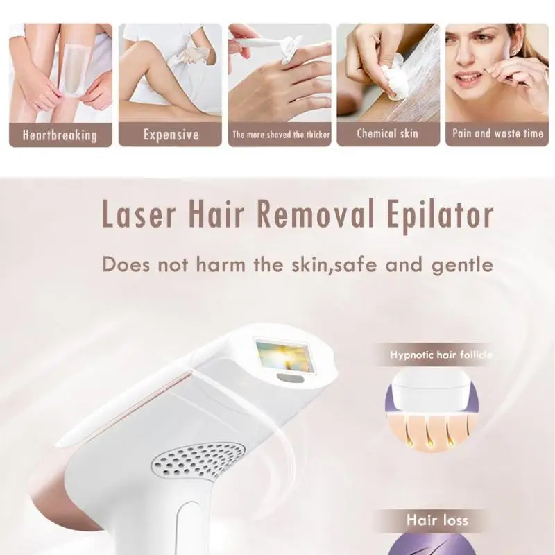 

Lescolton Ice Cold Laser Hair Removal Electric Depilator Permanent Epilator Armpit Electric Depilator