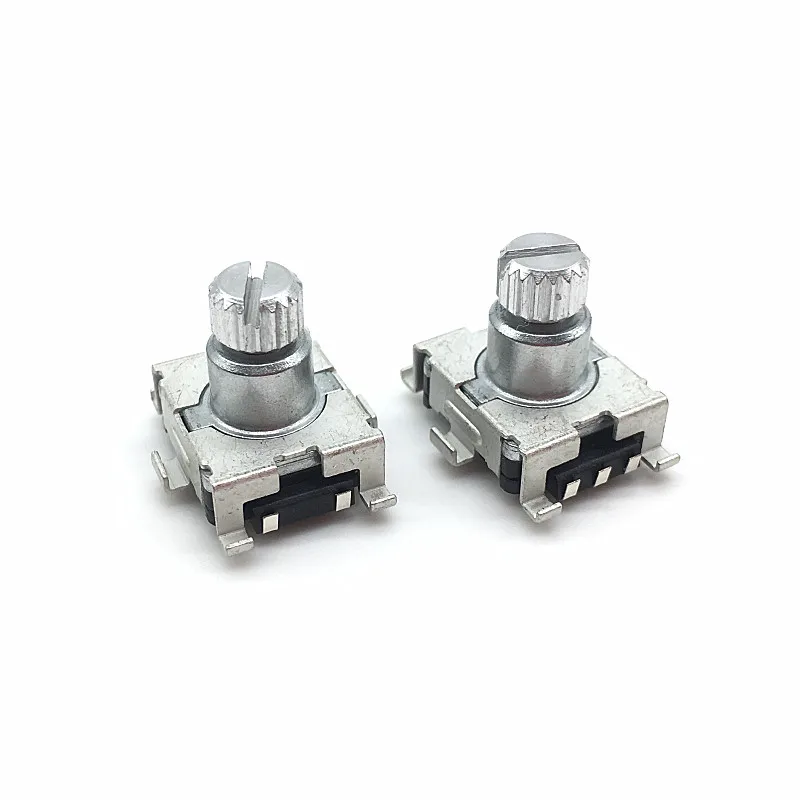 

2pcs/lot EC11 Rotary Encoder Code Switch 30 Position With Push Button Switch SMD 5pin Handle Length 9.5mm Plum Shaft