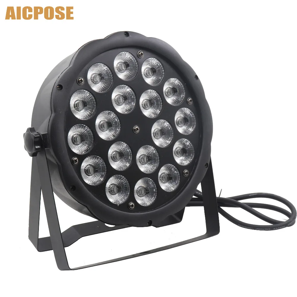 30 шт./лот большой объектив 18x10 Вт RGBW 4в1 Led Par свет с DMX512 управлением сценический для