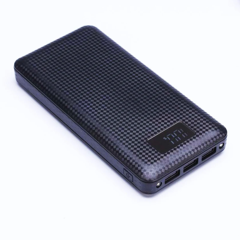 Припоя бесплатно 3USB 7x18650 батарея DIY держатель ЖК-дисплей внешний аккумулятор CaseBox для Iphone зарядное устройство чехлы