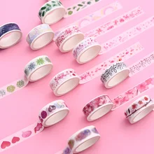 1 шт. милый скотч с принтом "Кошка" декоративная клейкая лента Kawaii Фламинго маскирующая лента для детей DIY Скрапбукинг дневник фотоальбом