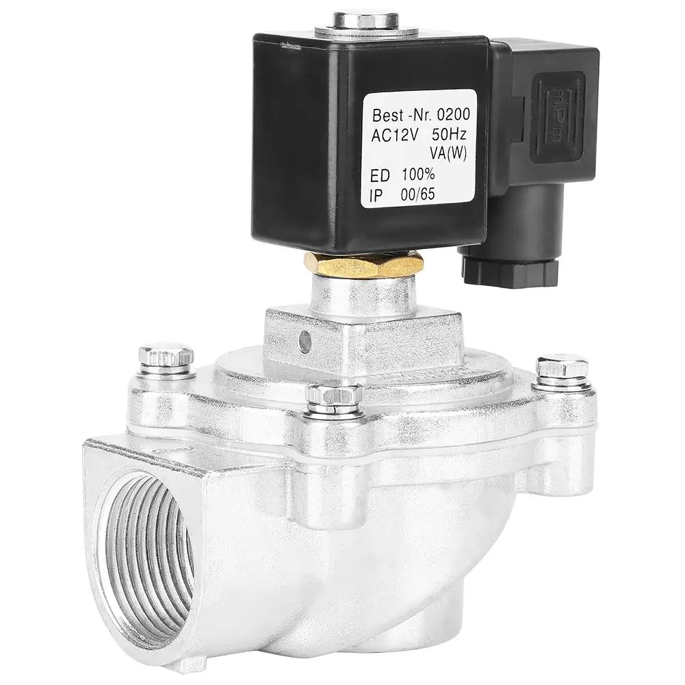 

G1" Solenoid Valve 2 Way Right Angle Solenoid Pulse Valve Electric Magnetic Pulse Valve DMF-Z-25 valvula solenoide