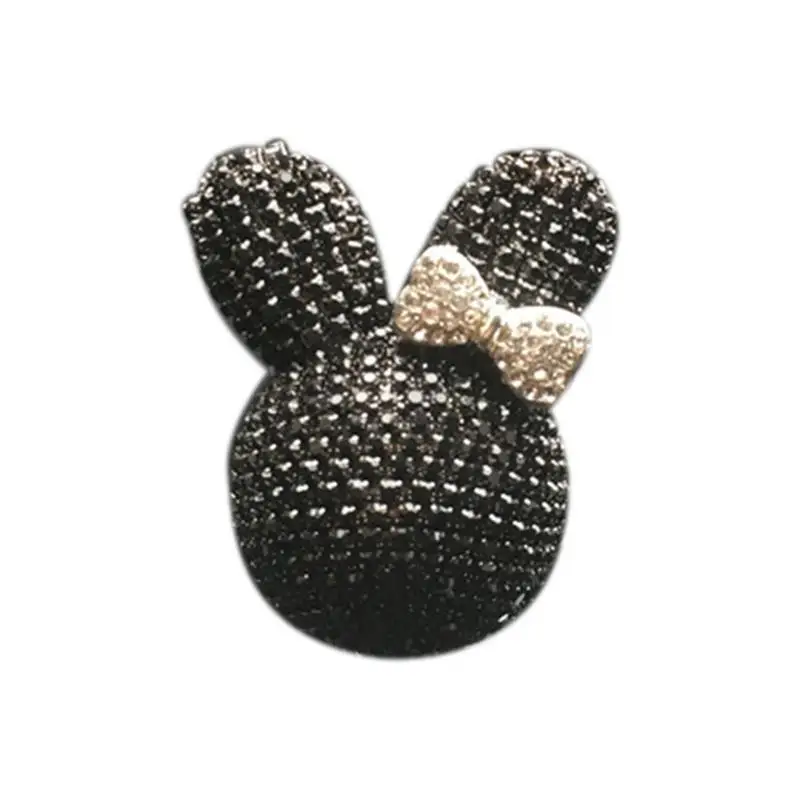 

Aromatherapy Car Air Outlet Perfume Clip Ornament Rabbit Bow Lovely Rhinestone Auto Interior Air Accessories Freshener Shape