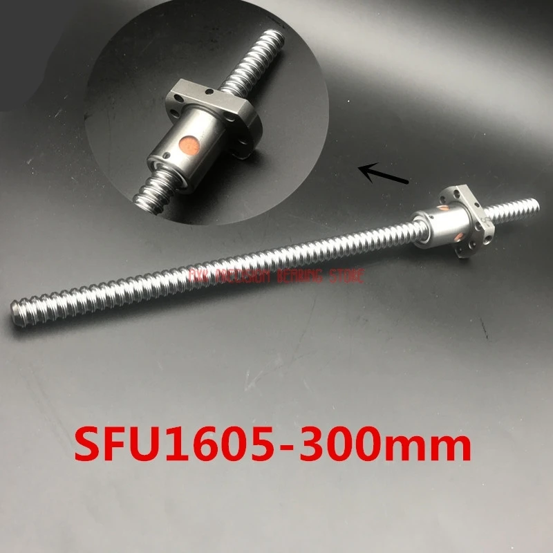 Linear Rail Axk Cnc Router Parts Hot Sale 16mm Sfu1605 300mm Ball Screw