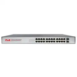 Переключатель poe Gigabit 24 порта 10/100/1000 + 2 SFP Sw2624poe-giga-250