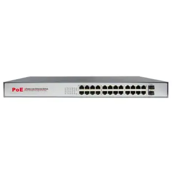 

Switch Poe Gigabit 24port 10/100/1000 + 2 SFP Sw2624poe-giga-250