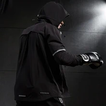 Willarde куртки для бега Мужская спортивная одежда для фитнеса с капюшоном ветрозащитная тонкая куртка на молнии Топ для тренировок Xxxl