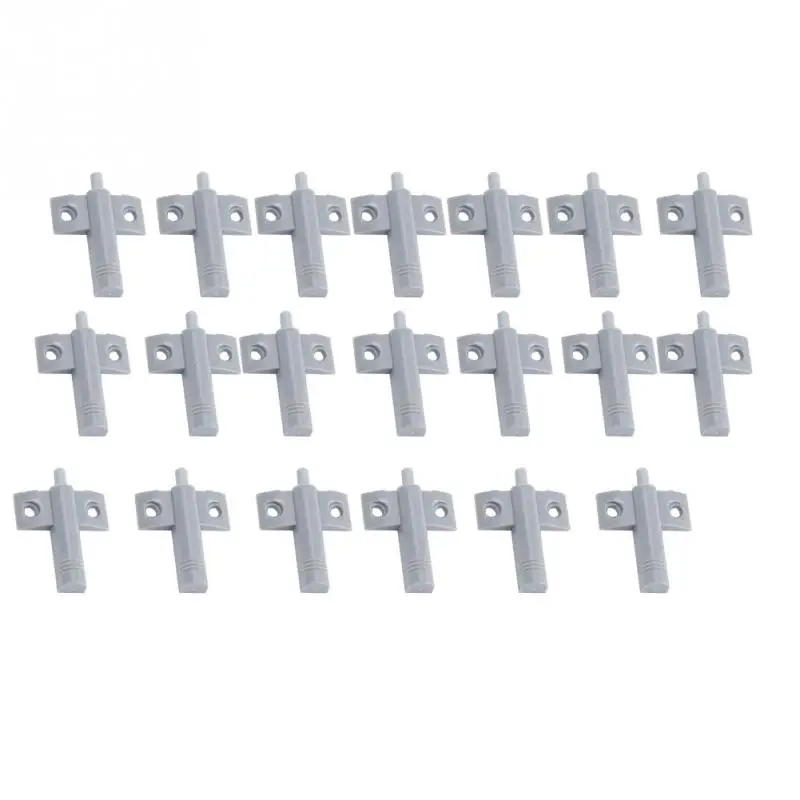 20Pcs ABS Plastic Gray Dampers Bumper Furniture Wardrobe Drawer Cabinet Door Stop Soft Quiet Closet Closer Damper Buffers | Обустройство