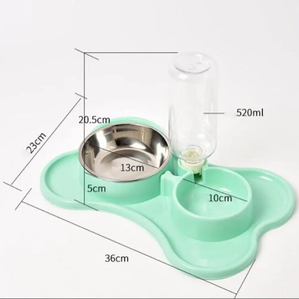 LanLan автоматическая двойная миска питатель для домашних животных фонтан для собак Тедди Французский бульдог