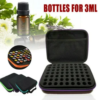 

Hot 63 Slot Essential Oil Carrying Case Handheld Bag Storage Travel 3ml 7 Colors
