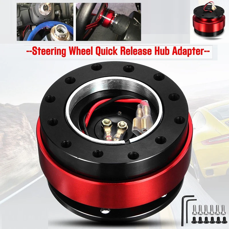 

Universal Steering Wheel Remover Quick Release Ball Lock Hub Snap Off Adapter
