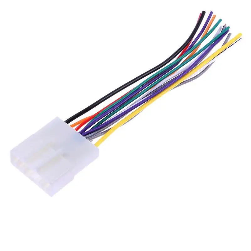 

Car styling CD Player Radio Wiring Harness Wire Adapter Plug for NISSAN Livina/Qashqai/Tiida/Teana/Sylphy/Sunny/X-TRAIL New