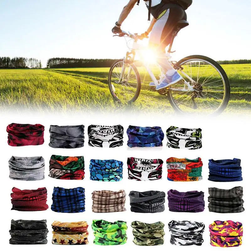 Polyester Magic Seamless Fashion Outdoor Cycling Sports Scarves Hats Caps Masks