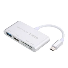 USB C USB 3,1 type C концентратор с кардридером 5 в 1 USB-C концентратор type-c OTG концентратор комбо USB3.0 мульти сплиттер для Macbook Pro Air