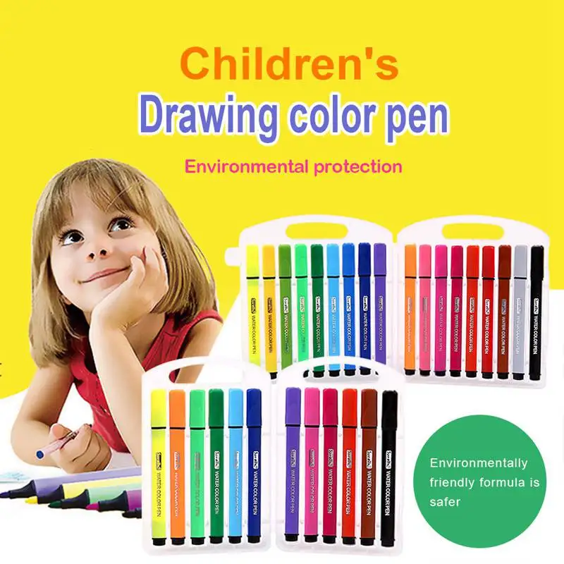 

children's painting color pen marker watercolor pen washable non-toxic coloring book student painting pen