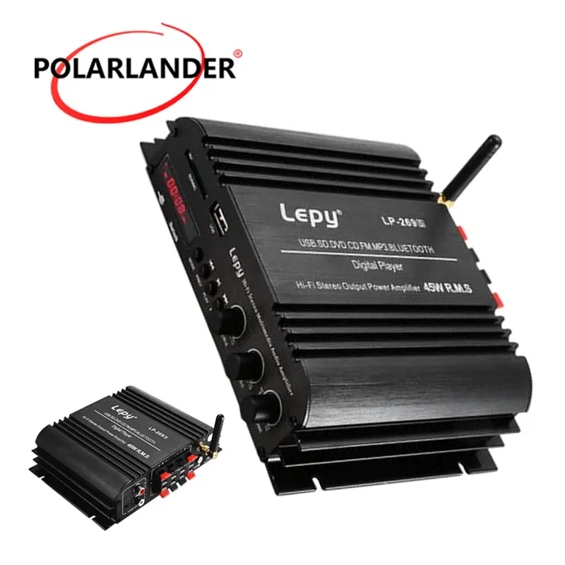 LP 269S Lepy Bluetooth автомобильный усилитель цифровой плеер HIFI стерео аудио Мощность 2CH 45