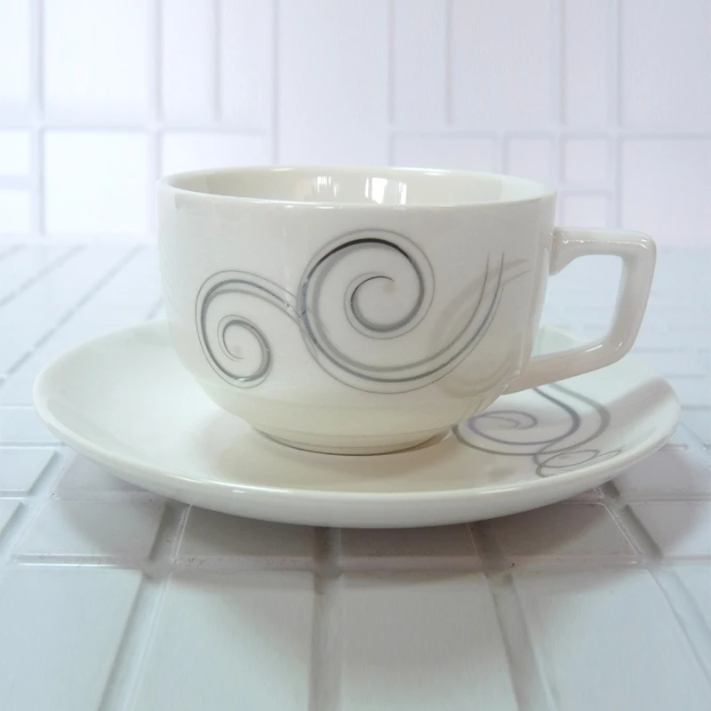 

High quality bone china coffee set deluxe Dark tree vine pattern coffee cup A set of 12 pieces 90ml Birthday Holiday Gift