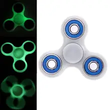 6 цветов Tri-Spinner игрушка-Спиннер забавная декомпрессионная игрушка пластик для развития рук Спиннер ночной люминесцентные игрушки для детей подарки на день рождения