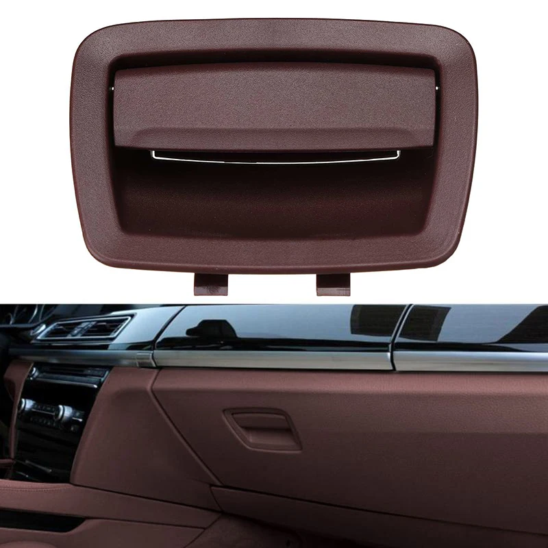 

Replaces Wine Red Car Interior Glove Storage Box Handle Cover Driver For BMW