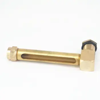 

M16x1.5mm 80mm Brass Oil Liquid Level Indicator Sight Glass For Lathes Sump Gas Engine Motor Tractor