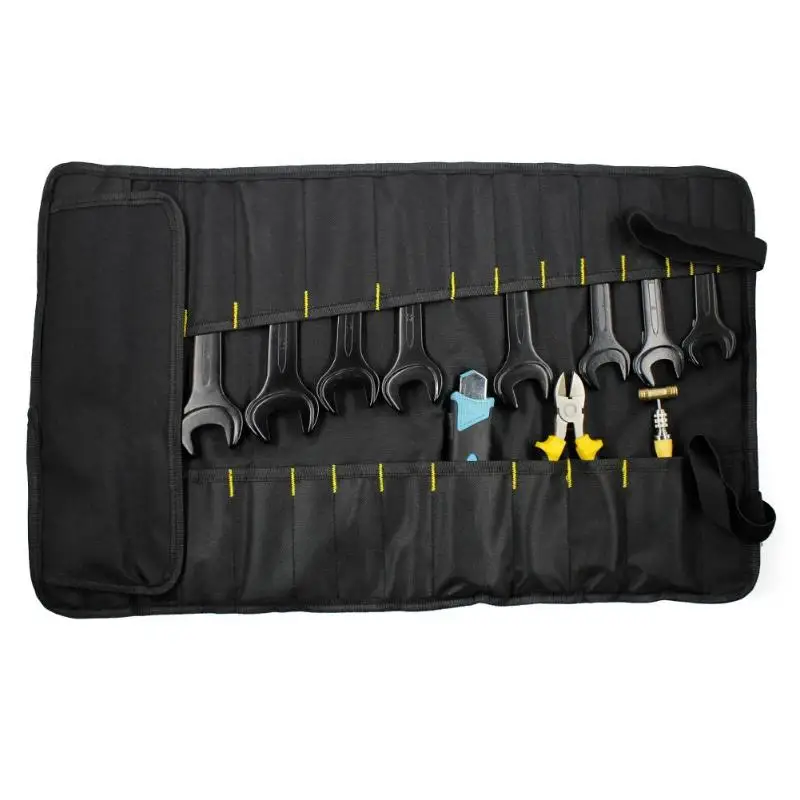 Многофункциональная оксфордская ткань складной ключ сумка для инструментов рулон карман для хранения инструментов чехол для инструментов Органайзер
