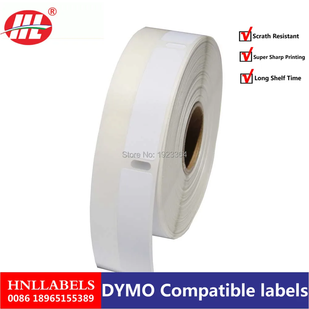 Этикетки для библиотеки Совместимость с DYMO 30346-1/2 "x 1-7/8" DYMO 30346 13 мм * 47 мм * 600 этикетки