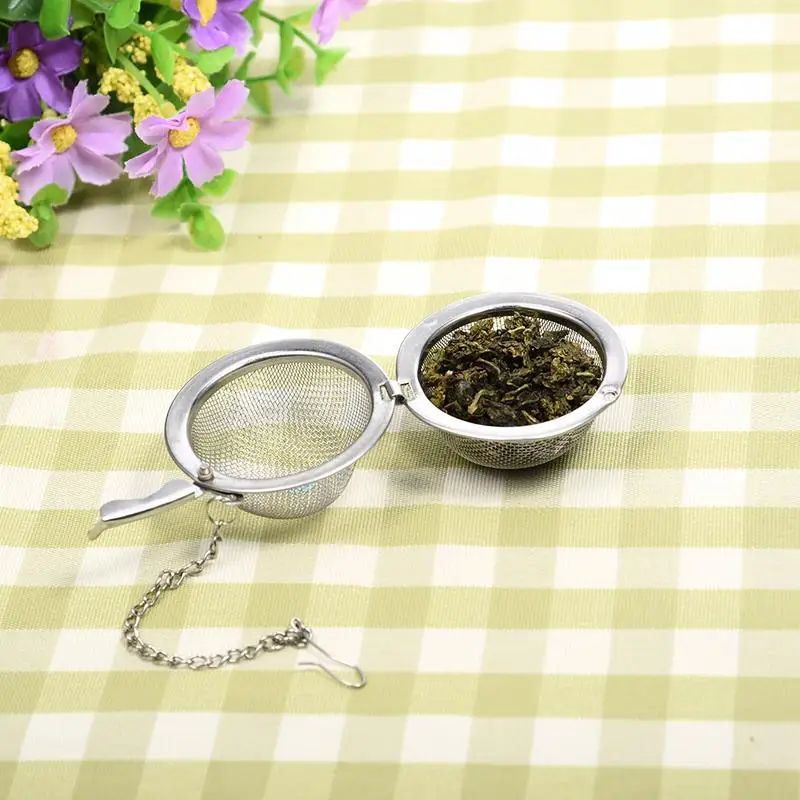 Чайный настойник из нержавеющей стали Сфера сетчатый фильтр для чая кофе травы сито для приправ диффузор чай фильтр шар 3 разных размера