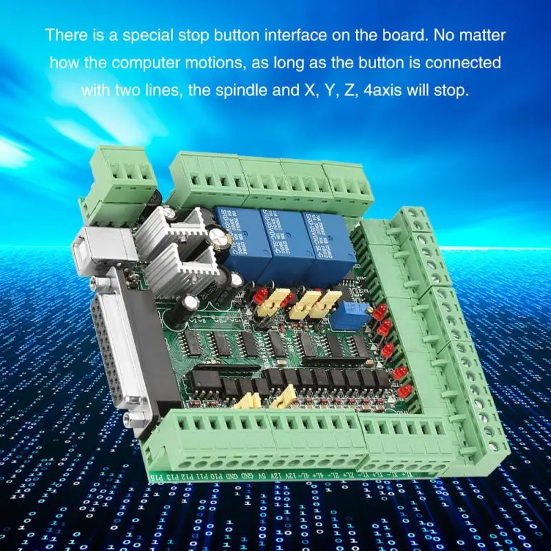 

CNC Engraving Machine Breakout Board 0-10VPWM Breakout Board Adapter 4axle 5axle 6axle Motion Controller Card