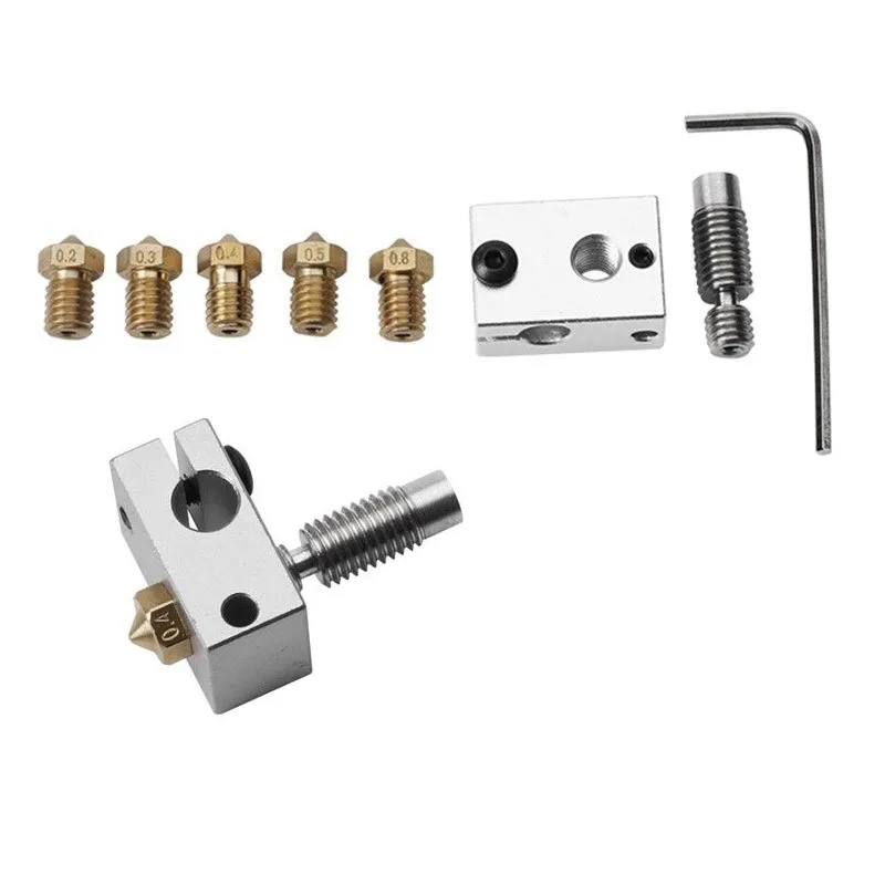 For E3D V6 Pt100 Aluminum Heating Block 3D Printer Hotend huismerk kopen in de aanbieding