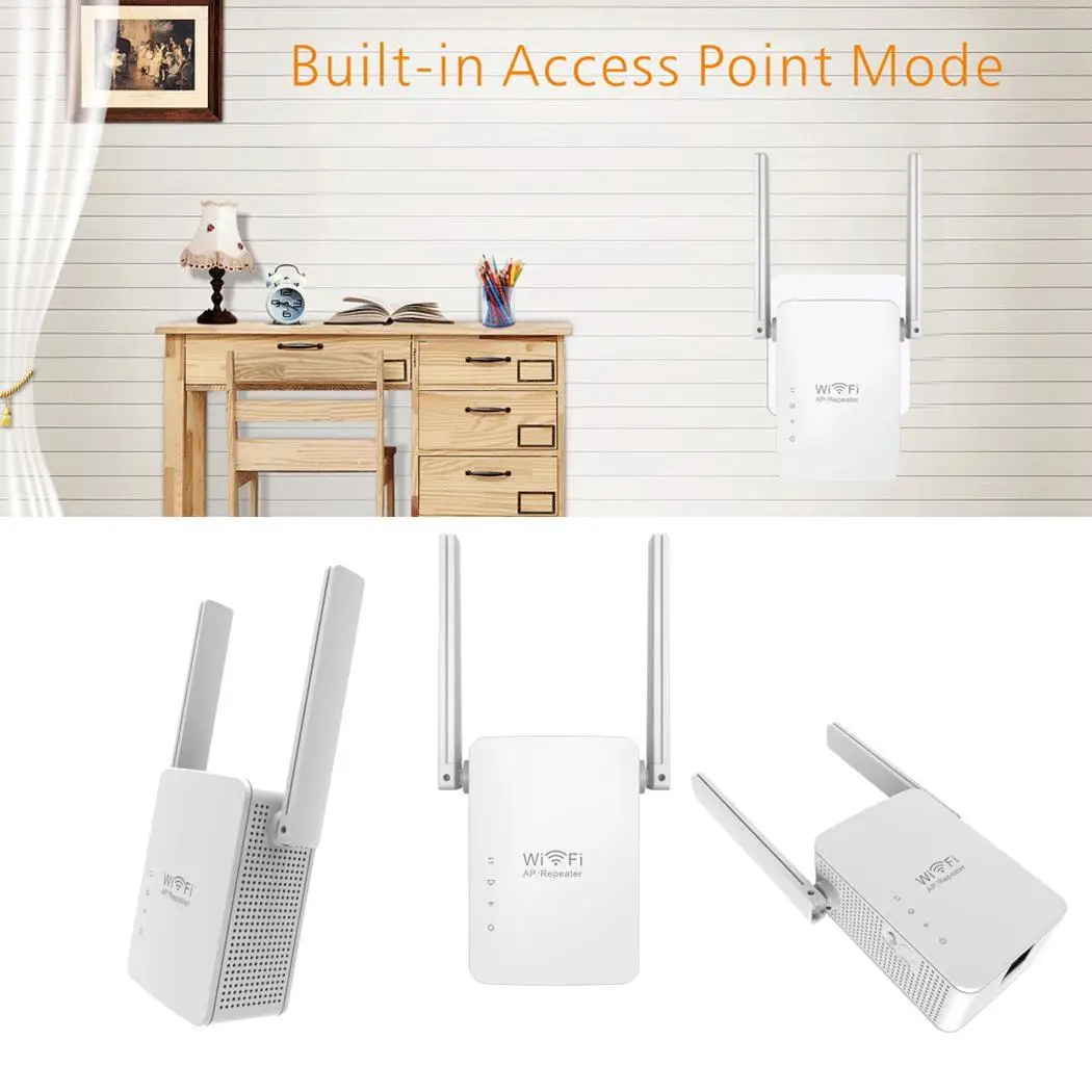 

300M Wireless Repeater/Router/AP Range Extender Signal White WIFI 0.05 (Km) 2.4GHz~2.4835GHz 300Mbps Booster