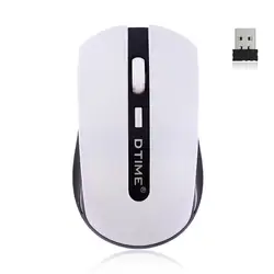 DTIME Mini Usb 2,4G Бесшумная ультратонкая беспроводная мышь для ноутбука, ноутбука, компьютерных игр, интеллектуальная энергосберегающая игровая
