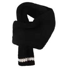 Зимний теплый вязаный шарф для детей 6, 17 см, 7 дюймов, Осенний детский лоскутный Повседневный зимний шарф для девочек