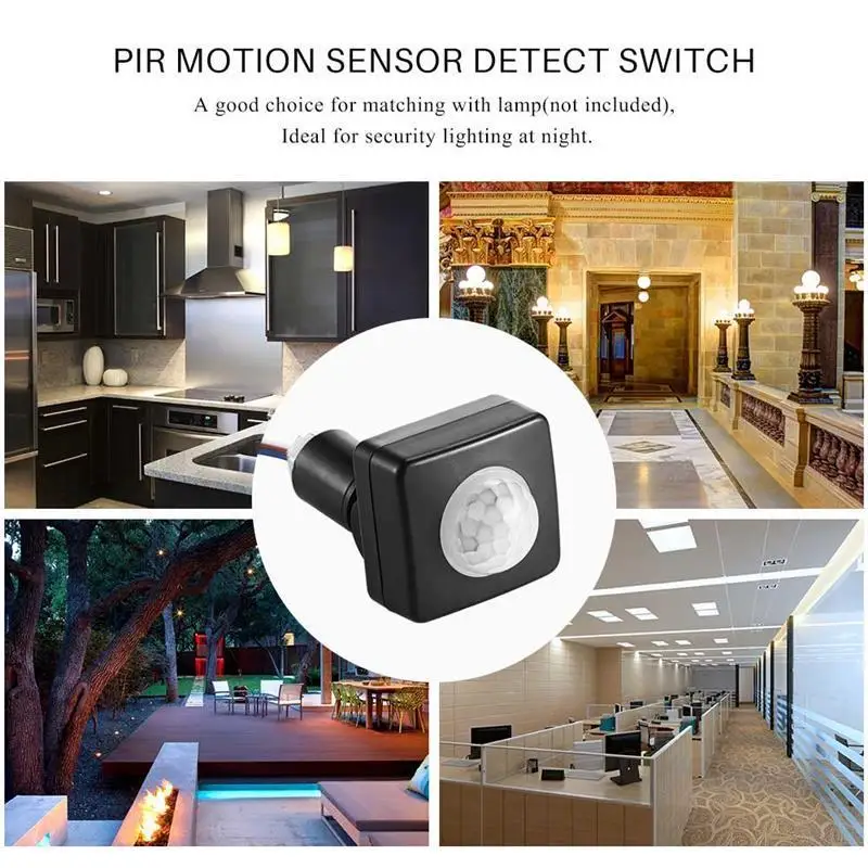

Automatic 2-8M AC 85-265V Security PIR Infrared Motion Sensor Detector Wall LED Light Outdoor 180 Degrees