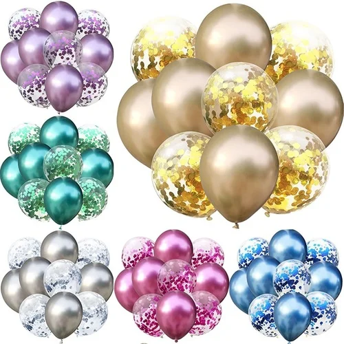 

10pcs Metallic Balloons Birthday Party Decoration Kids Adult Metallic Balloon Air Ball Wedding Birthday Ballon Decor Baloon