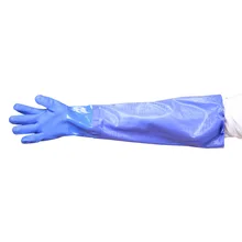 70 см ловить рыбы водонепроницаемые утолщенные уплотненные Защитные Перчатки Охота на открытом воздухе Нескользящие плюс бархатные теплые резиновые варежки