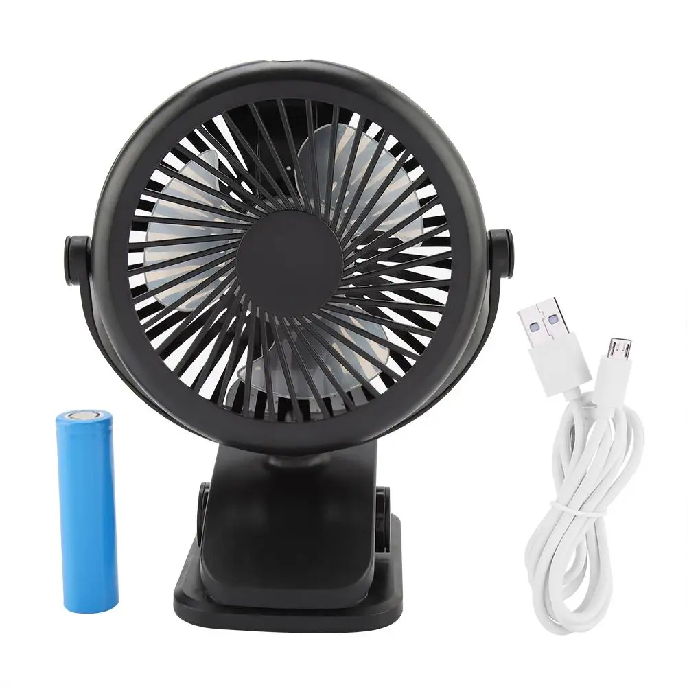 

Portable USB Charging Mini Electric Fan Desk Table Stroller Cooling Fans with Clip