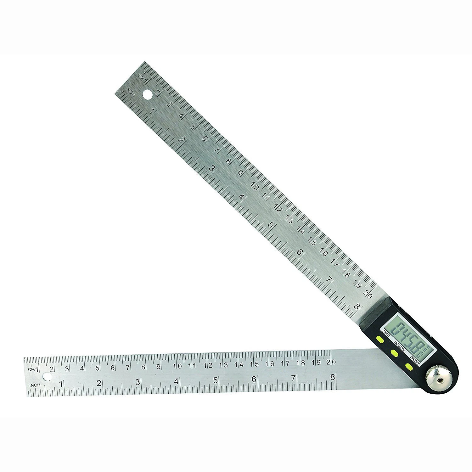  HLZS-400mm 2 in1 Digital Angle Finder Meter Protractor Goniometer Ruler 360 Degree Measurer
