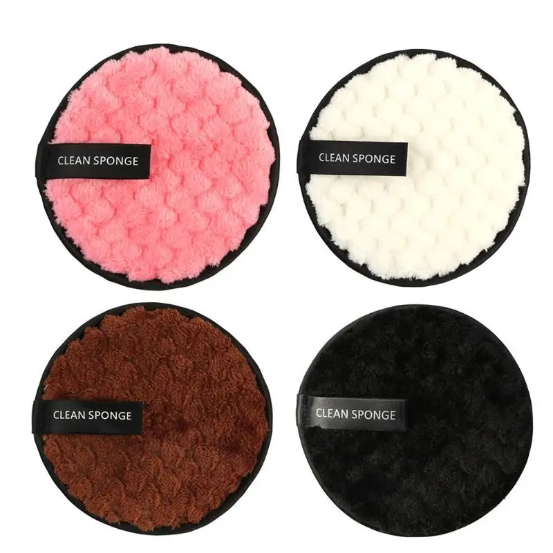 

Fiber Makeup Remover Pad Reusable Face Cleansing Sponge Cloth Cosmetic Puff