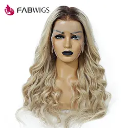Fabwigs T4/27/613 Ombre блондинка Full Lace человеческих волос Парики Европейский Remy Lemi Цвет основные человеческих волос парики с волосами младенца