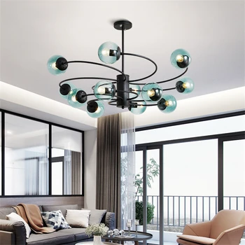 

Modern Windmill Molecular Glass Led Pendant Lights Hotel Lobby Living Room Restaurant Pendant Lamp Lighting Kitchen Fixtures