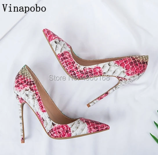 

Free shipping fashion Slip-On Shallow women pumps green snake python printed pointed toe high heels wedding shoes pumps 12cm10cm
