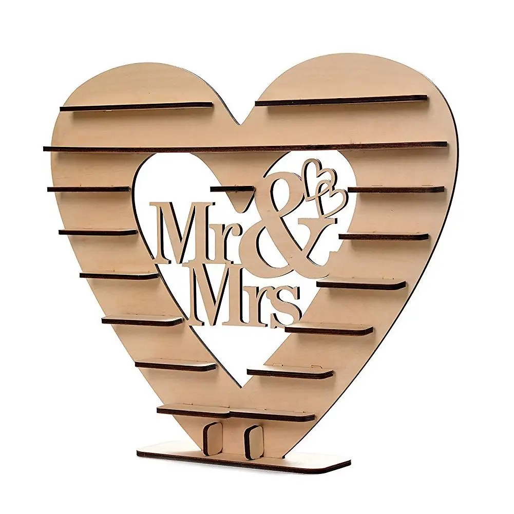

Mr & Mrs Chocolate Heart Tree Wedding Display Stand Centrepiece