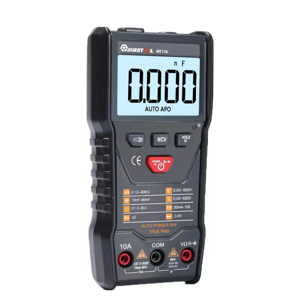 Mutool MT110 автоматический измерительный мультиметр True RMS цифровой 6000 отсчетов + DC800V